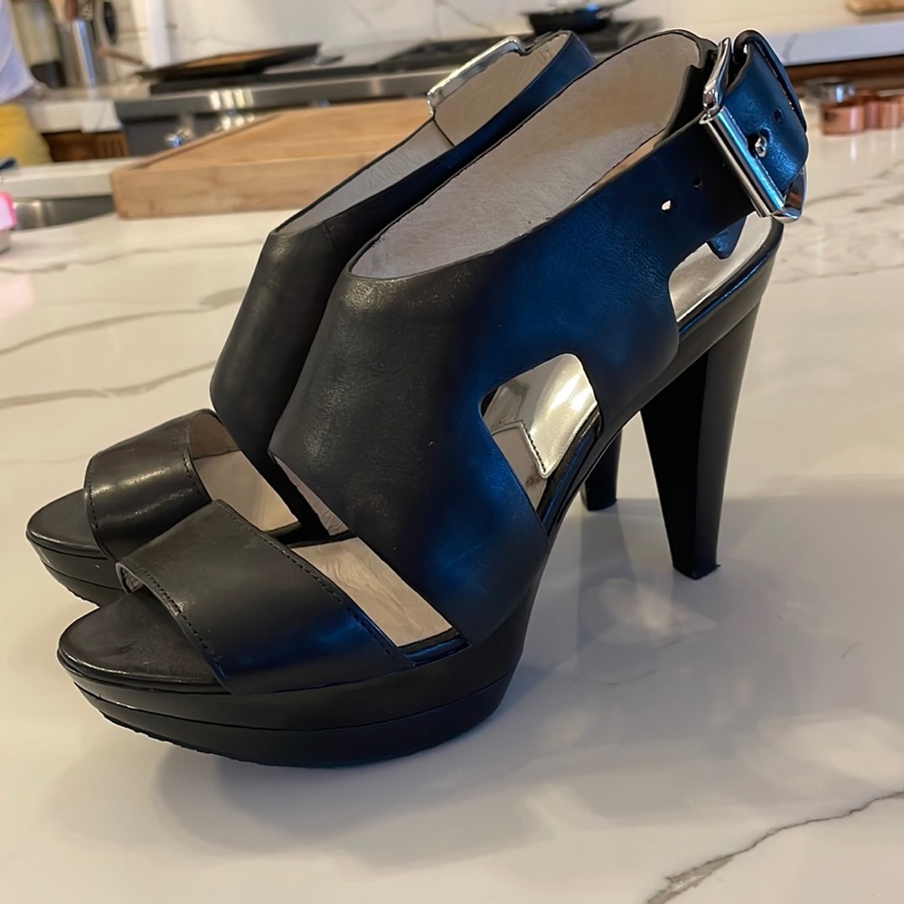 Michael Michael Kors black heeled sandals size 8.5